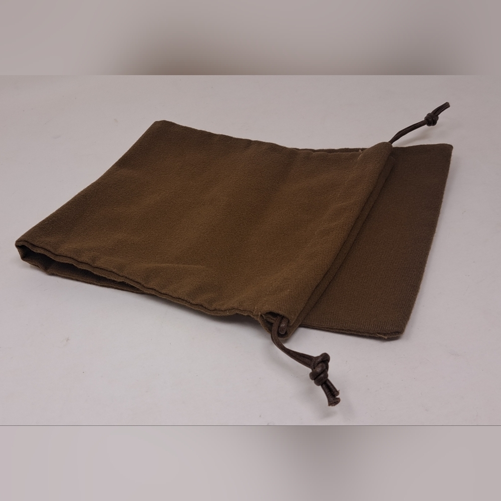 Gucci Drawstring Bag Storage Dust Travel Brown Vintage Y2K HQ 16" x 6.5" - Picture 6 of 8